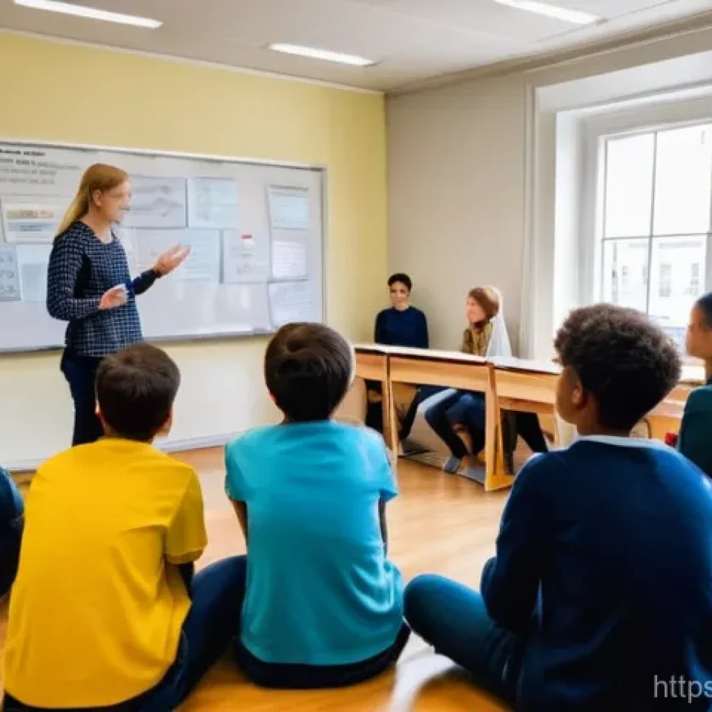 성교육과 세계 각국 성교육 제도 - **A comprehensive sex education classroom in a Nordic country.**
A bright, modern classroom fill...