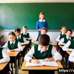 Home 21 성교육과 성희롱 예방 - **Prompt 1: Gender-Sensitive Classroom Learning**
A bright, modern elementary school classroom f...